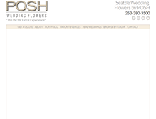 Tablet Screenshot of poshweddingflowers.com